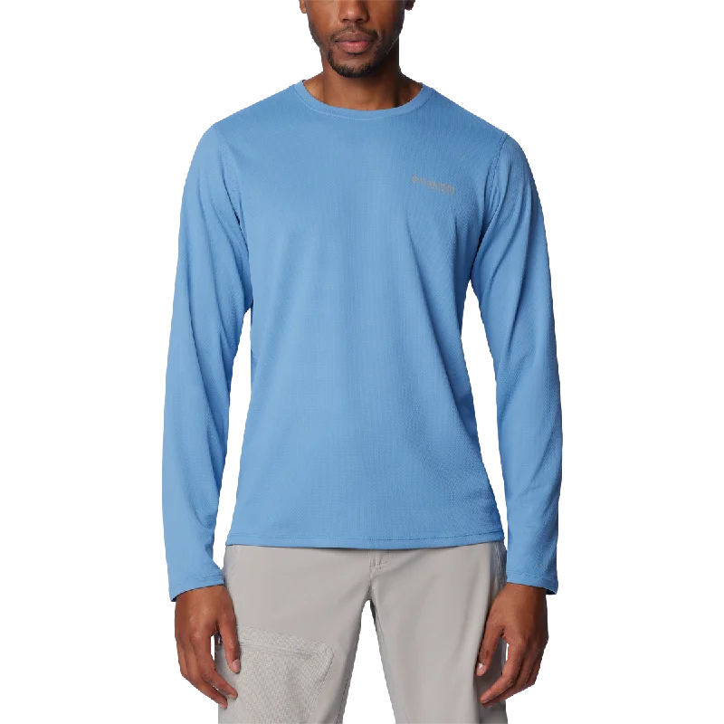 Men's Linen Blend Casual Shirts with Roll - Up Sleeves for a Summer Beach LookMen's Summit Valley Long Sleeve Crew