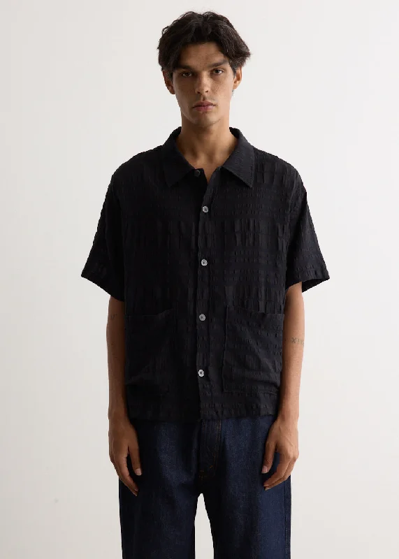 Men's ribbed cuffs and hem polo shirts for a textured lookSenior Shirt