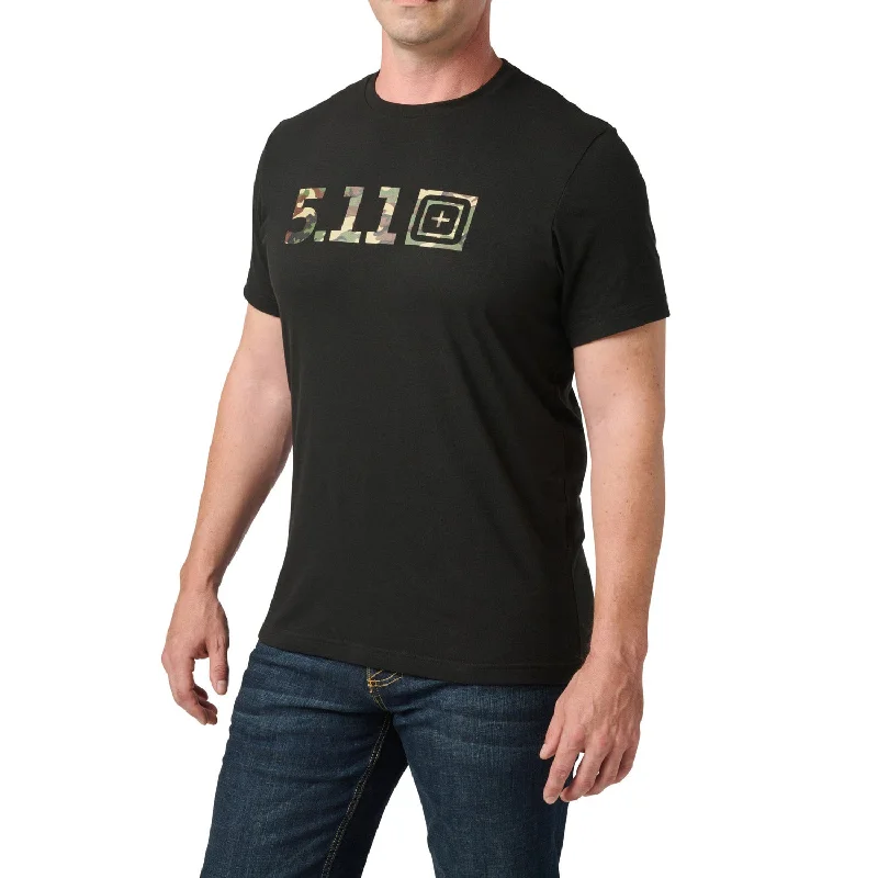 Men's Sustainable Recycled Material Casual Shirts for Eco - Conscious Consumers5.11 Tactical Men's Woodland Camo Fill Graphic T-Shirt