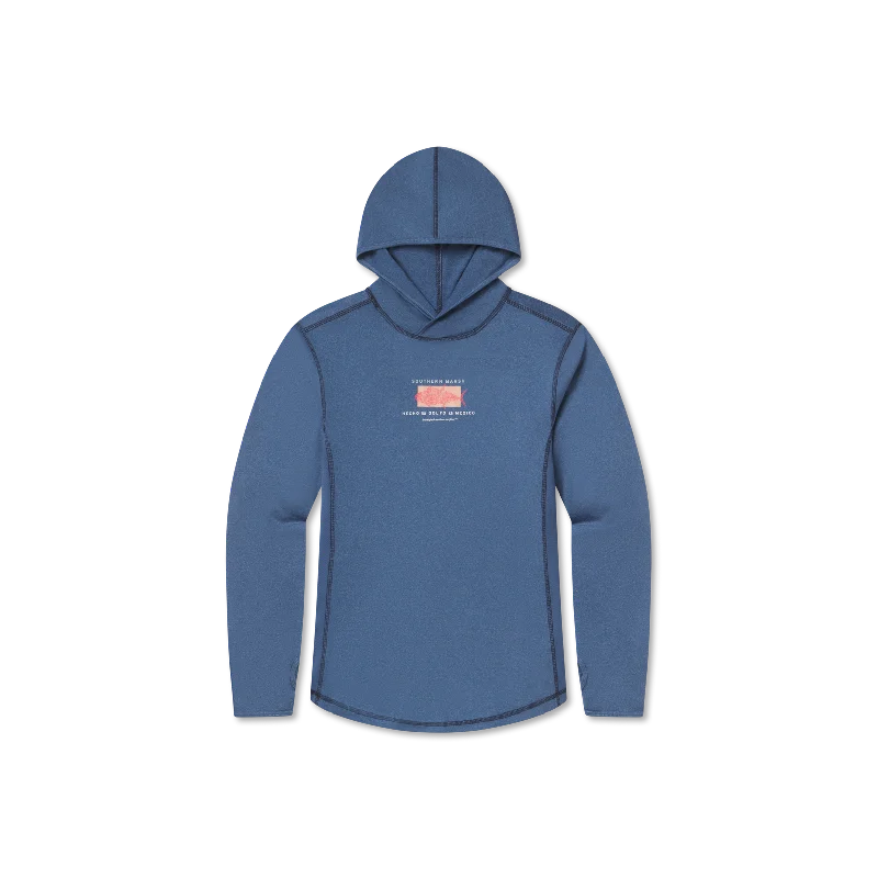 Men's Long - Line Oversized Casual Shirts in Dark Gray for a Relaxed and Modern LookFieldTec™ Featherlight Performance Hoodie - Made in the Gulf