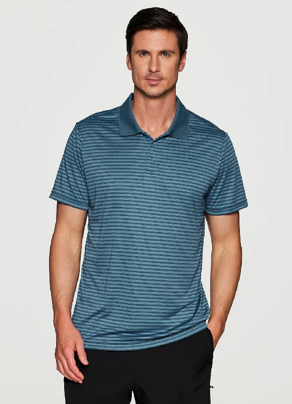 Men's Organic Cotton Casual Shirts with a Soft Handfeel for Everyday ComfortStay On Course Striped Polo