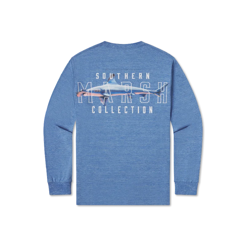 Men's Slim - Fit Printed Floral Casual Shirts in Pastel Colors for a Spring - Inspired VibeFieldTec™ Heathered Tee - Hammerhead - Long Sleeve