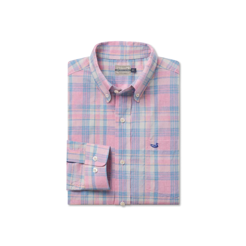 Men's Retro - Style Hawaiian Print Casual Shirts in Bold Patterns for a Tropical VacationYouth Potomac Relaxed Plaid Dress Shirt