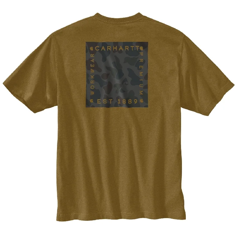Men's Linen Blend Casual Shirts with Roll - Up Sleeves for a Summer Beach LookCarhartt Men's Relaxed Fit Camo Graphic Short Sleeve T-Shirt
