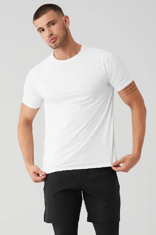 Men's Moisture - Wicking Performance Fabric Casual Shirts for Outdoor ActivitiesIdol Performance Tee - White Men's Moisture - Wicking Performance Fabric Casual Shirts for Outdoor ActivitiesIdol Performance Tee - White