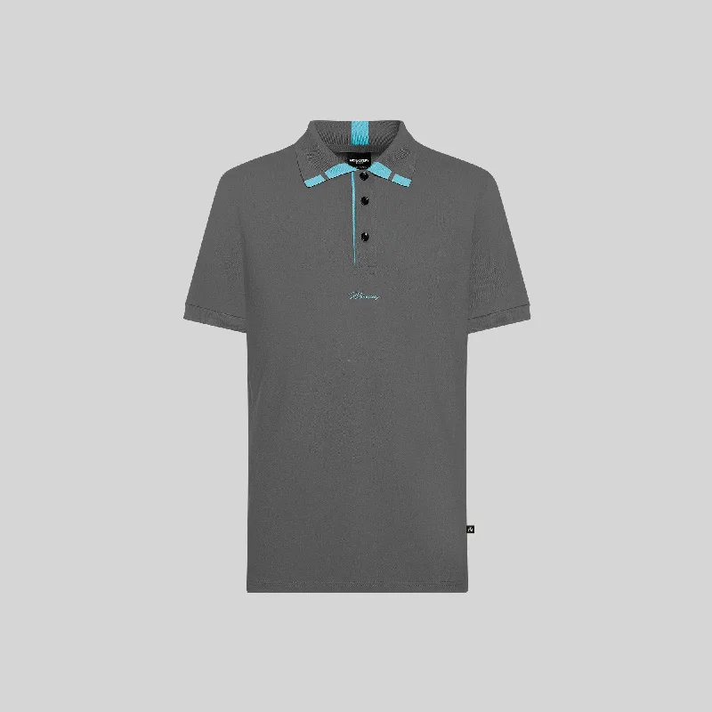 Men's lightweight performance polo shirts for tennis matchesMEGES GREY POLO