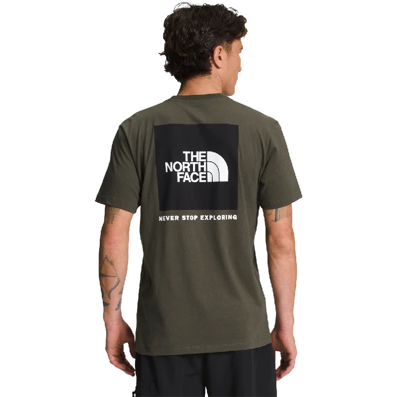 Men's Embroidered Detail Casual Shirts in Beige for a Touch of EleganceMen's Box NSE Short Sleeve Tee