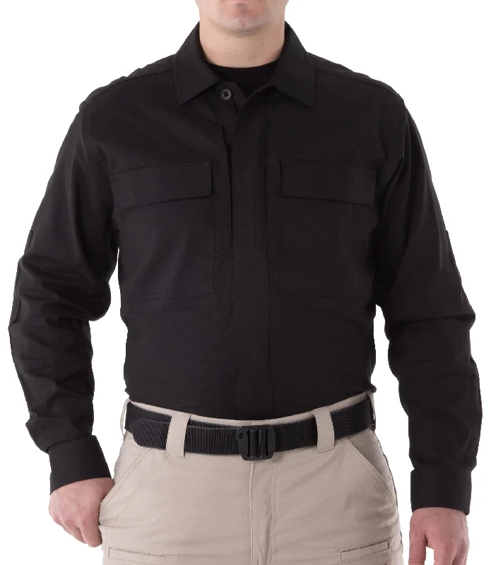 Men's Short - Sleeve Linen Casual Shirts in Light Khaki for a Breathable Summer OptionMen's V2 BDU Long Sleeve Shirt