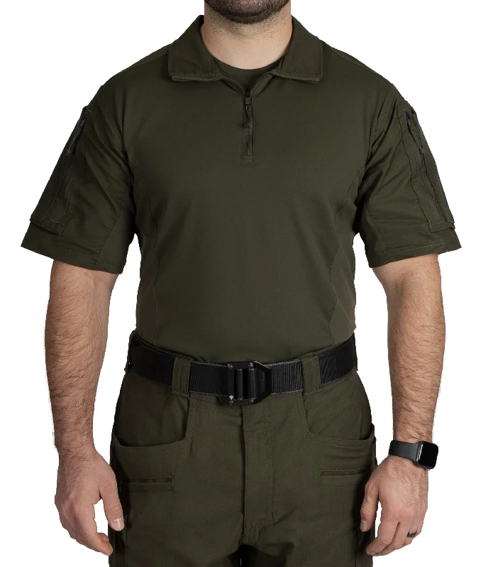 Men's Linen Blend Casual Shirts with Roll - Up Sleeves for a Summer Beach LookMen's Defender Short Sleeve Shirt