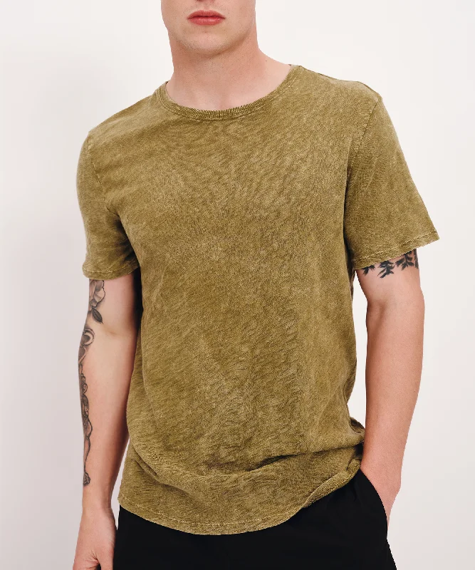 Men's Graphic - Printed Casual Shirts with Pop - Culture References for a Fun and Stylish LookSlub Jersey with Chroma Wash Short Sleeve Crew Neck Tee - Juniper