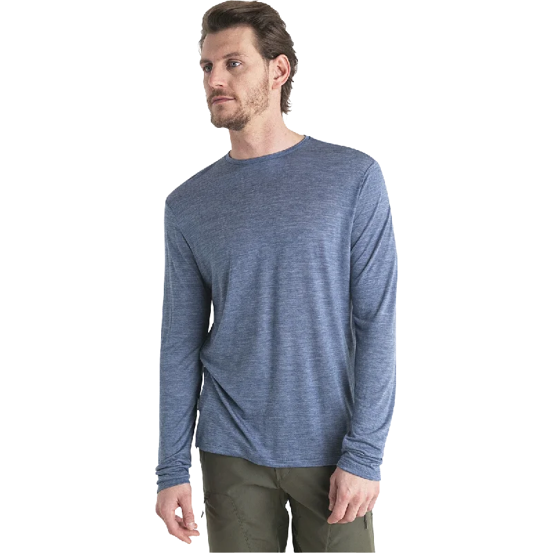 Men's Stretch - Fabric Casual Shirts in Navy Blue for a Comfortable and Flexible FitMen's Merino 125 Cool-Lite Sphere III Long Sleeve Tee Men's Stretch - Fabric Casual Shirts in Navy Blue for a Comfortable and Flexible FitMen's Merino 125 Cool-Lite Sphere III Long Sleeve Tee