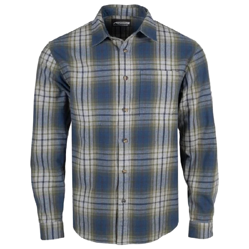 Men's Short - Sleeve Linen Casual Shirts in Light Khaki for a Breathable Summer OptionMen's Hideout Flannel