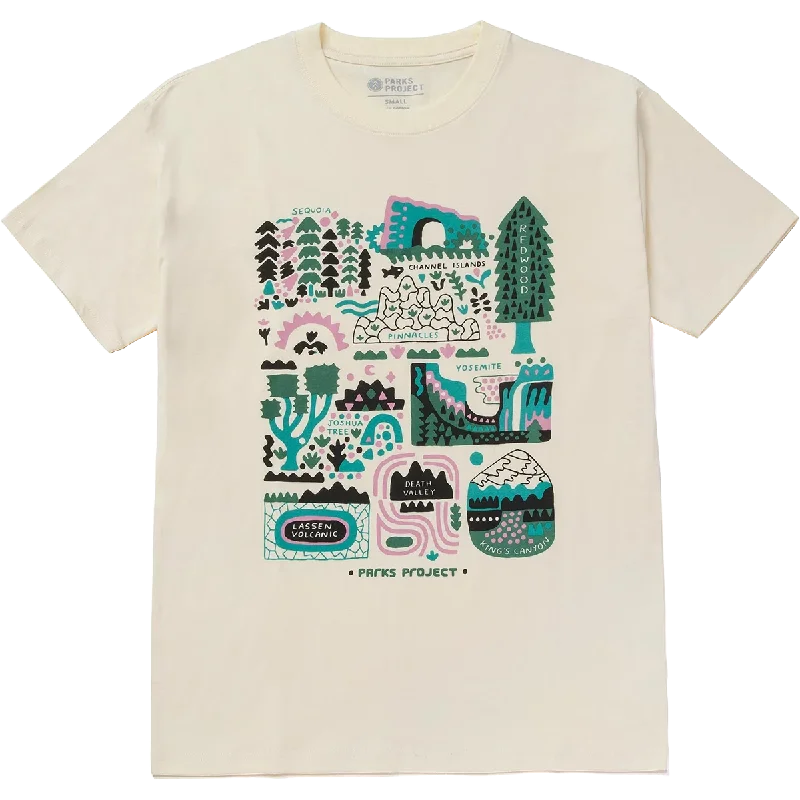 Men's Moisture - Wicking Performance Fabric Casual Shirts for Outdoor ActivitiesCalifornia Dreaming Tee