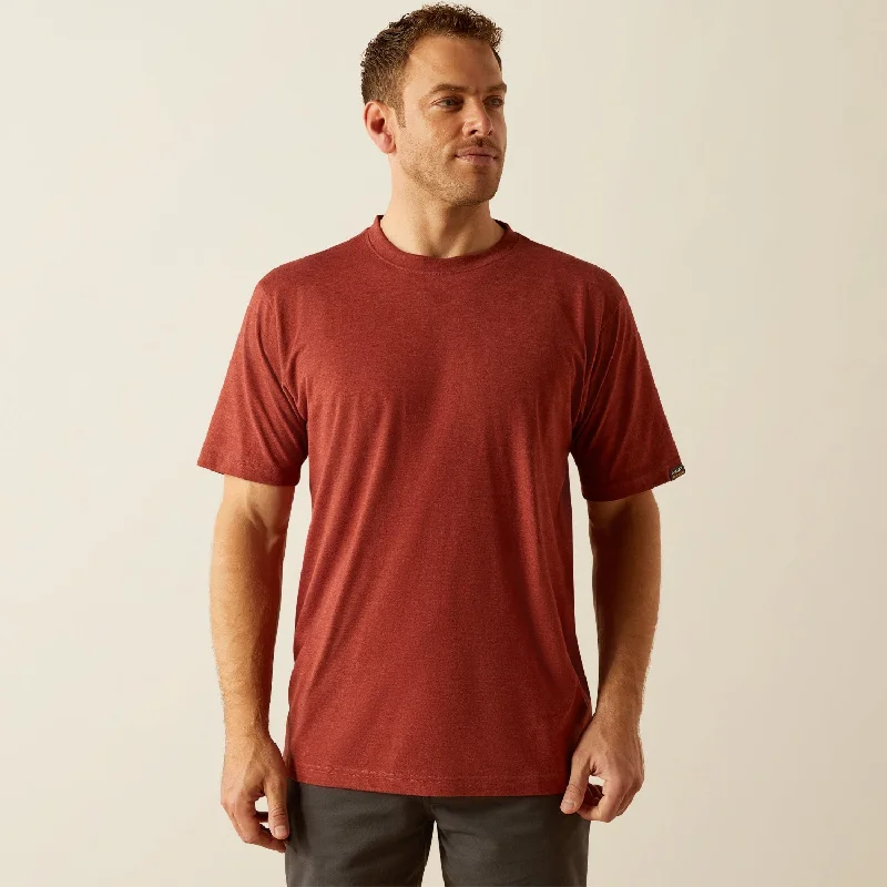 Men's Distressed Denim Casual Shirts with Frayed Edges for a Trendy and Rugged LookAriat Men's Rebar® Cotton Strong™ Short Sleeve T-Shirt