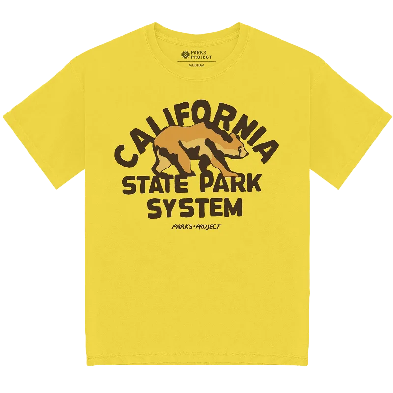 Men's Graphic - Printed Casual Shirts with Pop - Culture References for a Fun and Stylish LookCalifornia State Park System Vintage Bear Logo Tee