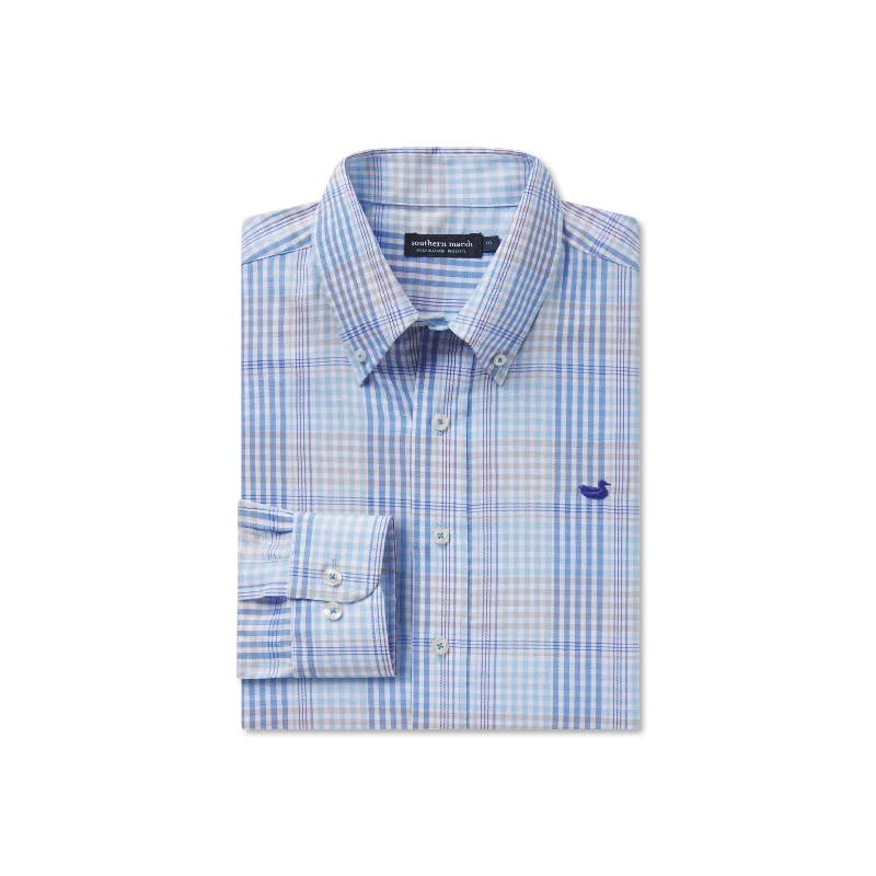 Men's Shearling - Lined Collar Casual Shirts in Brown for a Rustic and Warm AppealEdgefield Windowpane Dress Shirt
