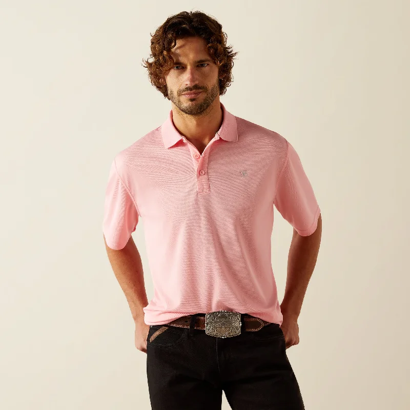 Men's button - down spread collar polo shirts for business casualMen's Ariat Tek Polo Shirt #10055252