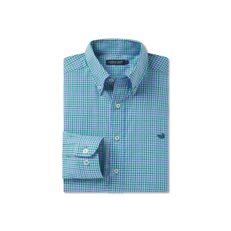 Men's Distressed Denim Casual Shirts with Frayed Edges for a Trendy and Rugged LookCampbell Plaid Dress Shirt