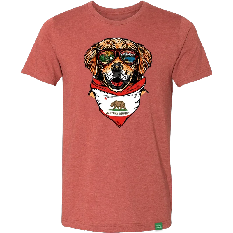 Men's Moisture - Wicking Performance Fabric Casual Shirts for Outdoor ActivitiesMen's Maximus the California Dog Tee