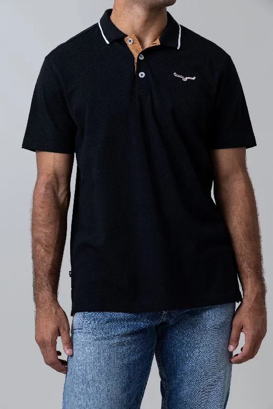 Men's jacquard woven polo shirts with intricate designsMen's Kimes Ranch El Pique Polo Shirt