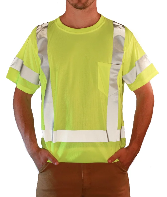 Men's Shearling - Lined Collar Casual Shirts in Brown for a Rustic and Warm AppealML Kishigo Men's Class 3 Hi-Vis T-Shirt