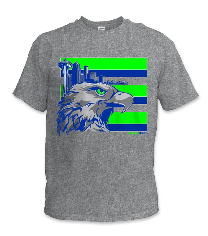 Men's Moisture - Wicking Performance Fabric Casual Shirts for Outdoor ActivitiesSafetyShirtz Throwback Seattle Graphic Short Sleeve T-Shirt