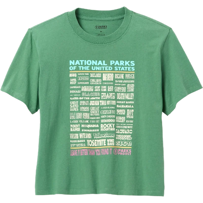 Men's Thermal - Lined Casual Shirts in Black for Added Warmth in Cold WeatherWomen's National Parks Lineup Boxy Tee