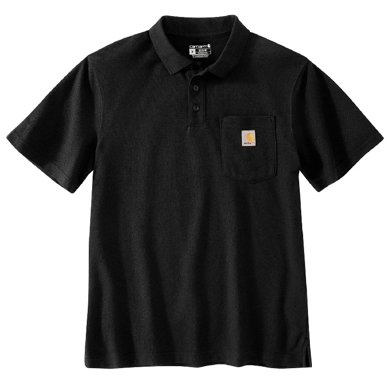 Men's Slim - Fit Printed Floral Casual Shirts in Pastel Colors for a Spring - Inspired VibeCarhartt Men's Loose Fit Midweight Pocket Short Sleeve Polo Shirt