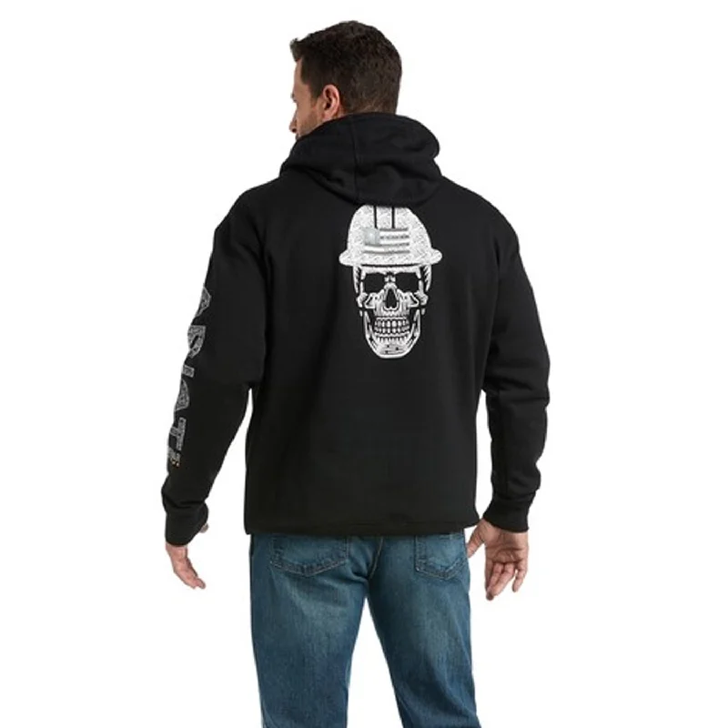 Men's Linen Blend Casual Shirts with Roll - Up Sleeves for a Summer Beach LookAriat Men's Rebar Roughneck Pullover Hoodie