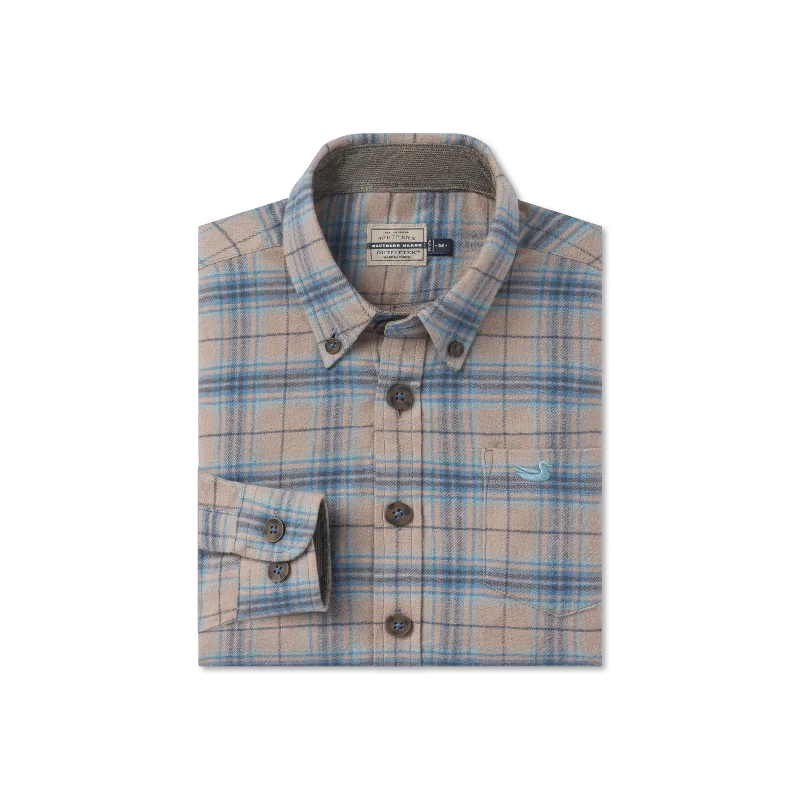Men's Shearling - Lined Collar Casual Shirts in Brown for a Rustic and Warm AppealYouth Hindman Flannel