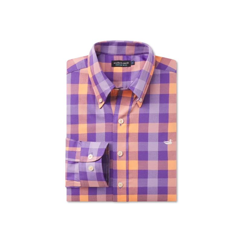 Men's Moisture - Wicking Performance Fabric Casual Shirts for Outdoor ActivitiesJalisco Gingham Dress Shirt