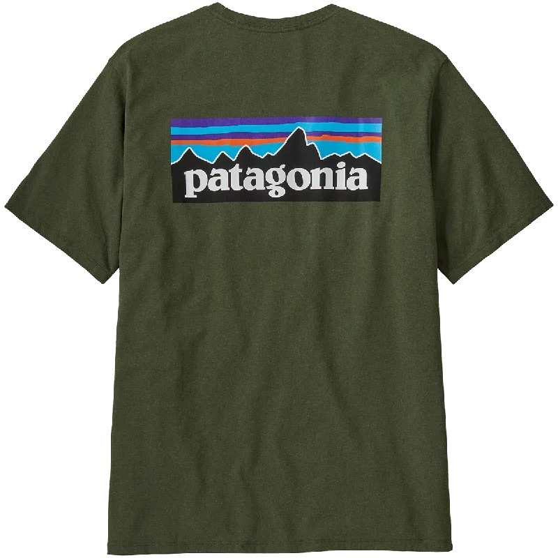 Men's Tailored Fit Checkered Casual Shirts in Multicolor for a Smart - Casual EnsembleMen's P-6 Logo Responsibili-Tee