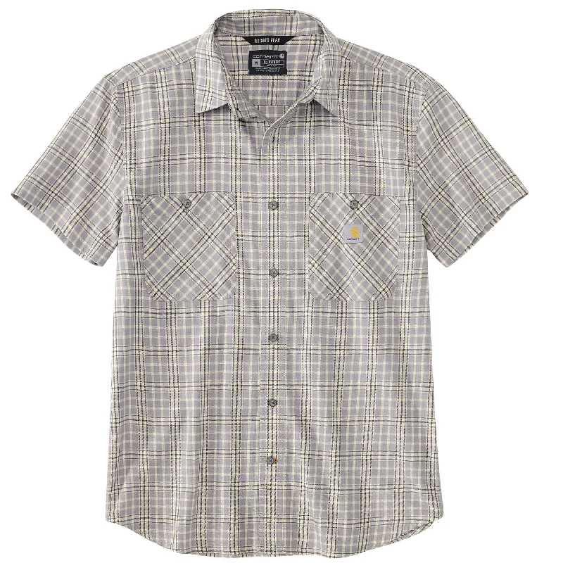 Men's Graphic - Printed Casual Shirts with Pop - Culture References for a Fun and Stylish LookCarhartt Men's Rugged Flex Relaxed Fit Button-Down Short Sleeve Work Shirt