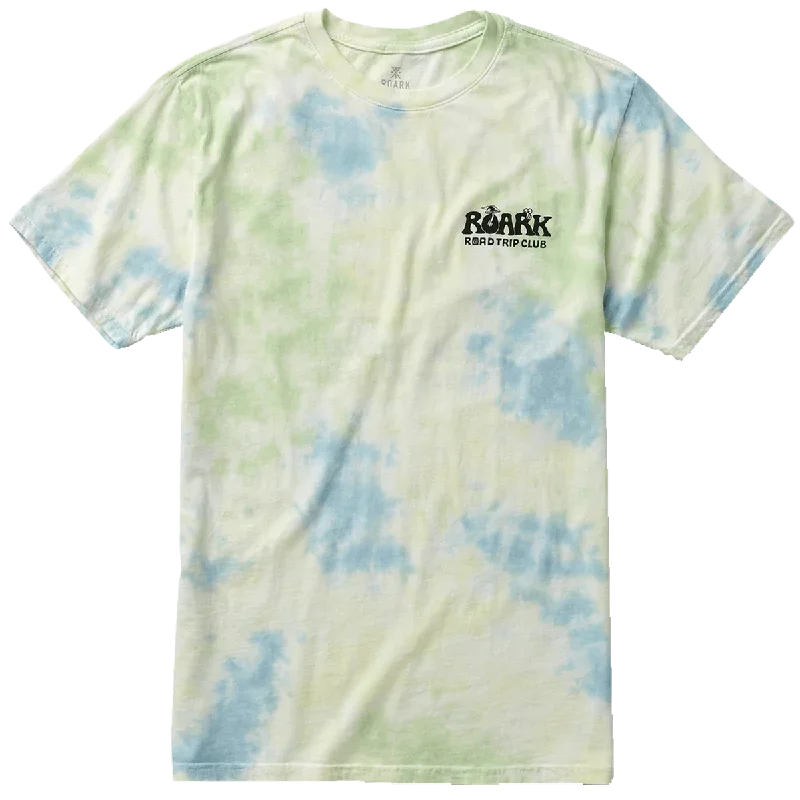 Men's Embroidered Detail Casual Shirts in Beige for a Touch of EleganceMen's Road Trip Club Tie Dye Short Sleeve
