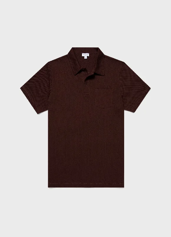 Men's budget - friendly basic polo shirts in multiple colorsMen's Riviera Polo Shirt in Raisin