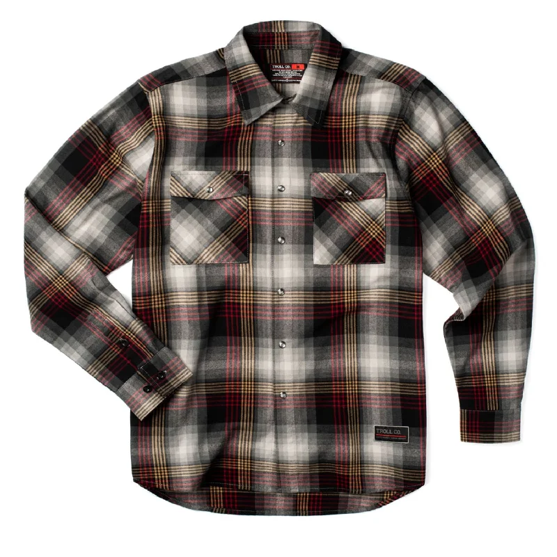 Men's Linen Blend Casual Shirts with Roll - Up Sleeves for a Summer Beach LookTroll Co. Men's True Grit Button-Down Long Sleeve Work Shirt