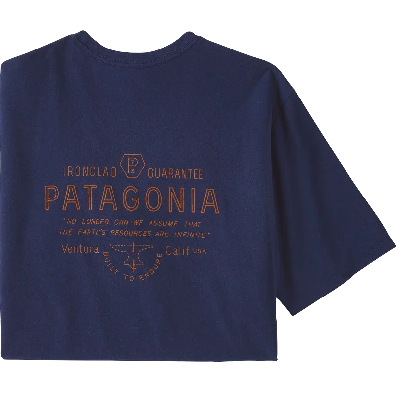 Men's Stretch - Fabric Casual Shirts in Navy Blue for a Comfortable and Flexible FitMen's Forge Mark Responsibili-Tee