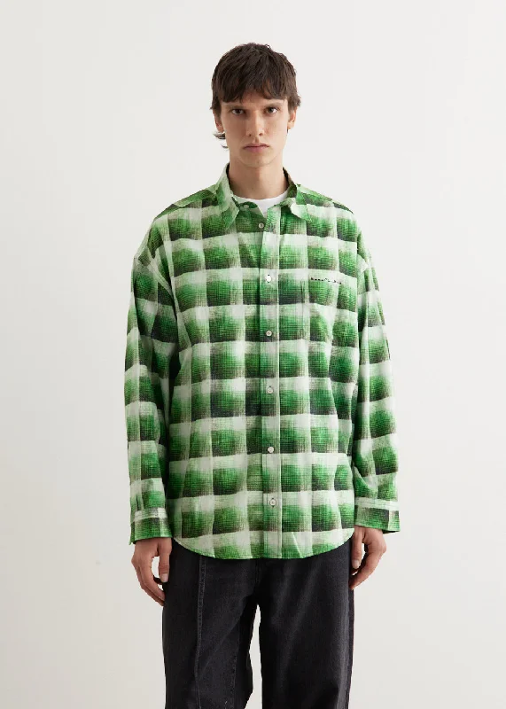 Men's ribbed cuffs and hem polo shirts for a textured lookSetar Long Sleeve Printed Flannel Check Shirt