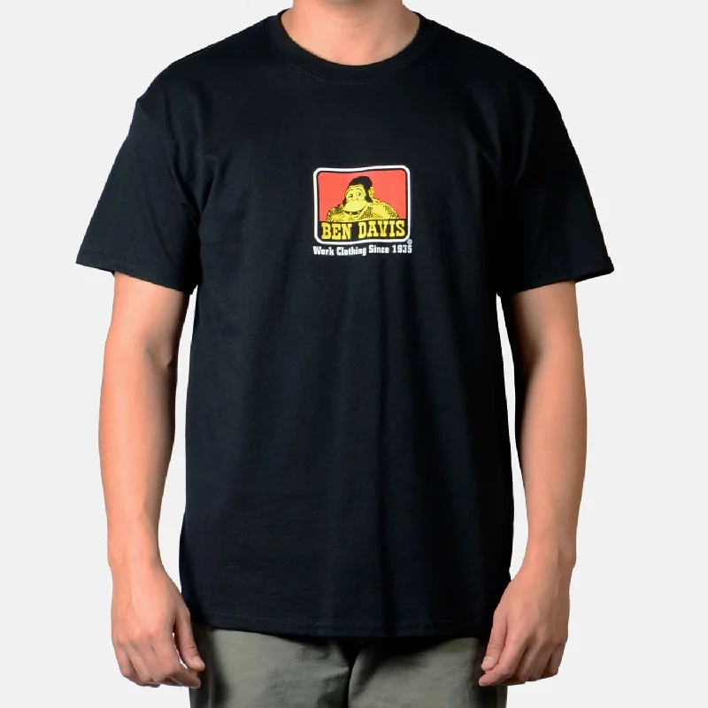 Men's Graphic - Printed Casual Shirts with Pop - Culture References for a Fun and Stylish LookBen Davis Men's Classic Logo Short Sleeve T-Shirt_Black