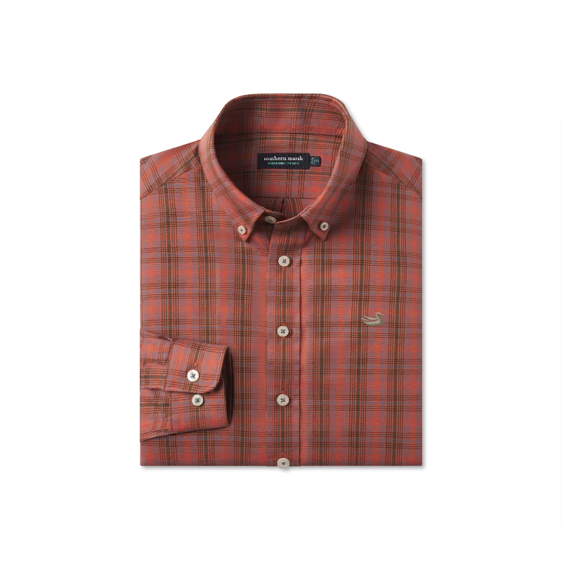 Men's Button - Down Oxford Casual Shirts in Crisp White for a Classic and Versatile StyleYouth Winston Windowpane Dress Shirt