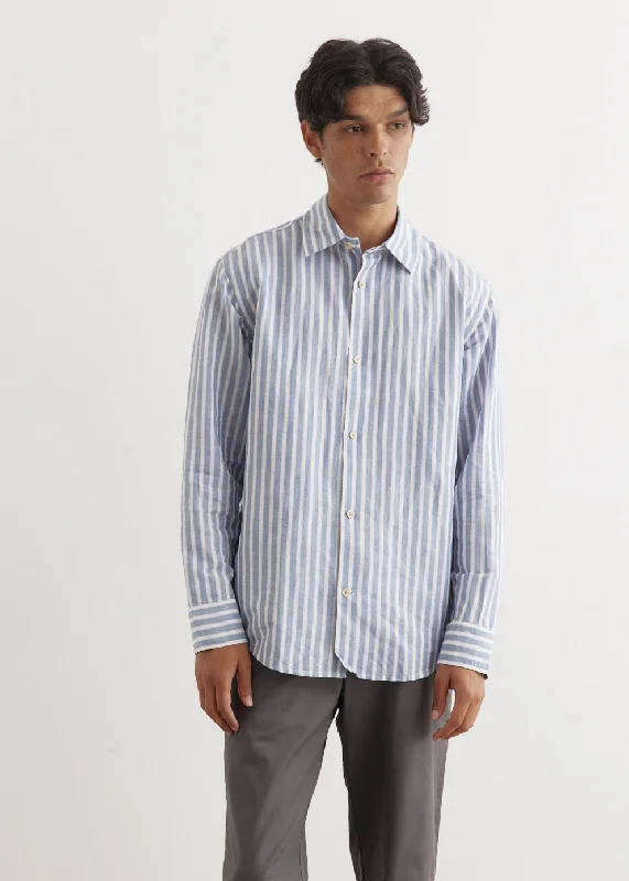 Men's jacquard woven polo shirts with intricate designsFreddy Linen Blend Shirt