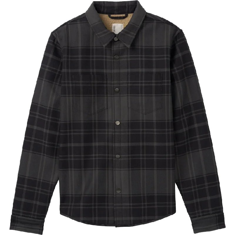 Plus Size Men's Plaid Flannel Casual Shirts in Earth Tones for a Cozy Fall OutfitMen's Coastside Shirt Jacket