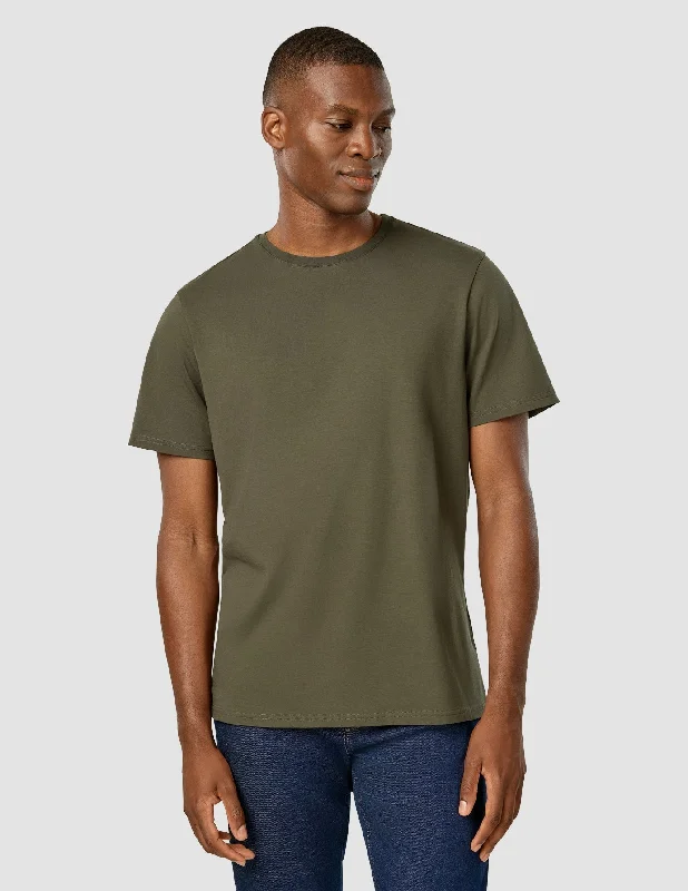 Men's budget - friendly basic polo shirts in multiple colorsSupima T-Shirt Nightfall Green