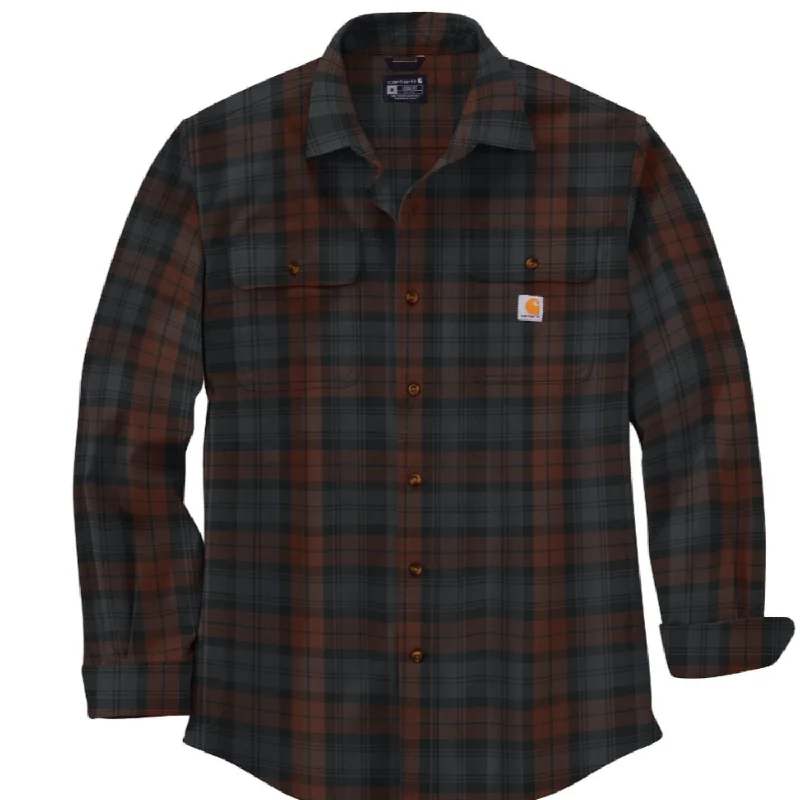 Men's Retro - Style Hawaiian Print Casual Shirts in Bold Patterns for a Tropical VacationCarhartt Men's Loose Fit Heavyweight Flannel Button-Down Work Shirt