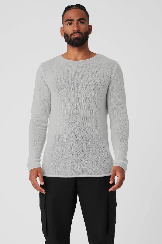 Men's Short - Sleeve Linen Casual Shirts in Light Khaki for a Breathable Summer OptionCashmere Reform Long Sleeve - Dove Grey Heather