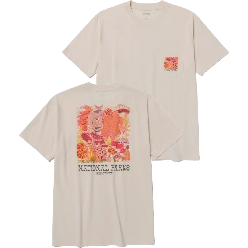 Men's Linen Blend Casual Shirts with Roll - Up Sleeves for a Summer Beach LookRooted in Nature Pocket Tee