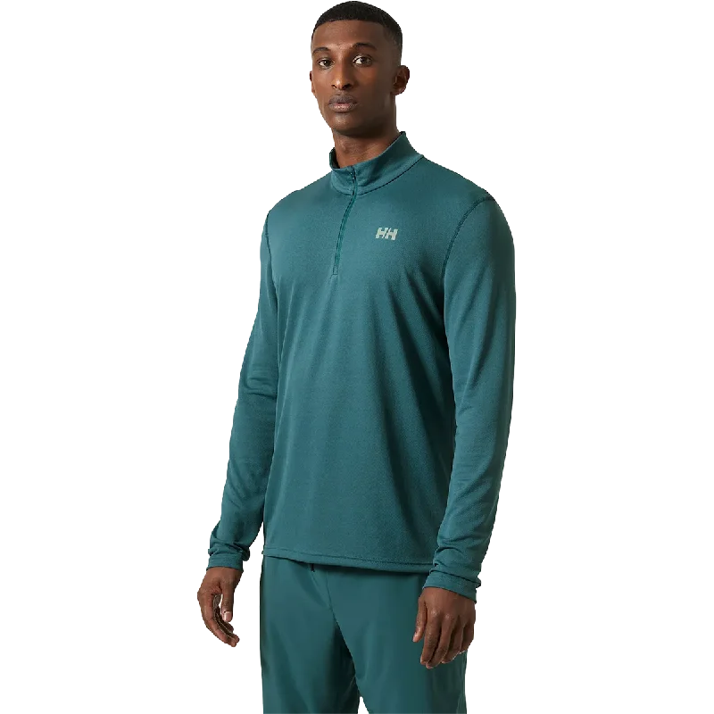 Men's Linen Blend Casual Shirts with Roll - Up Sleeves for a Summer Beach LookMen's HH Lifa Active Solen 1/2 Zip
