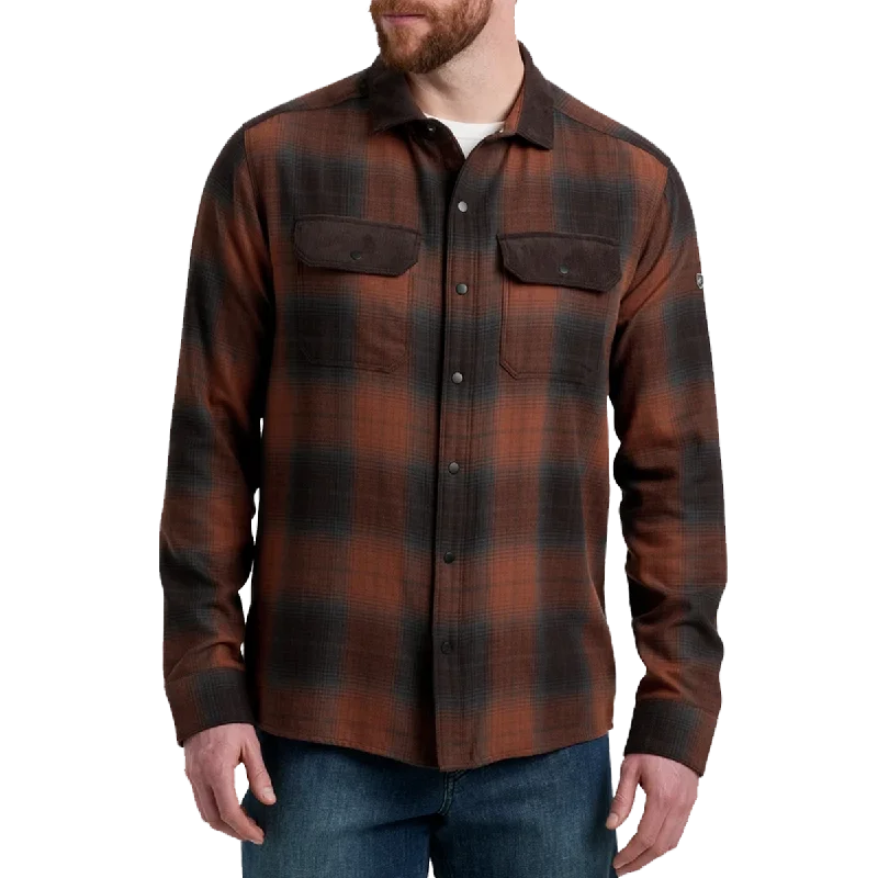 Men's Distressed Denim Casual Shirts with Frayed Edges for a Trendy and Rugged LookMen's Khaos Flannel