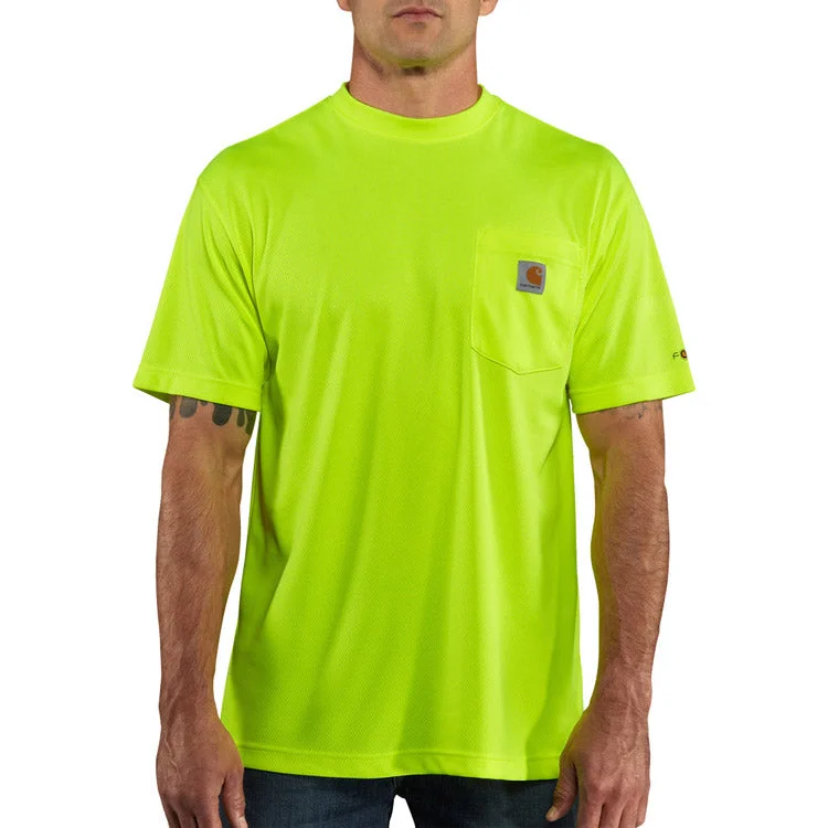 Men's Short - Sleeve Linen Casual Shirts in Light Khaki for a Breathable Summer OptionCarhartt Men's Hi-Vis Short Sleeve T-Shirt