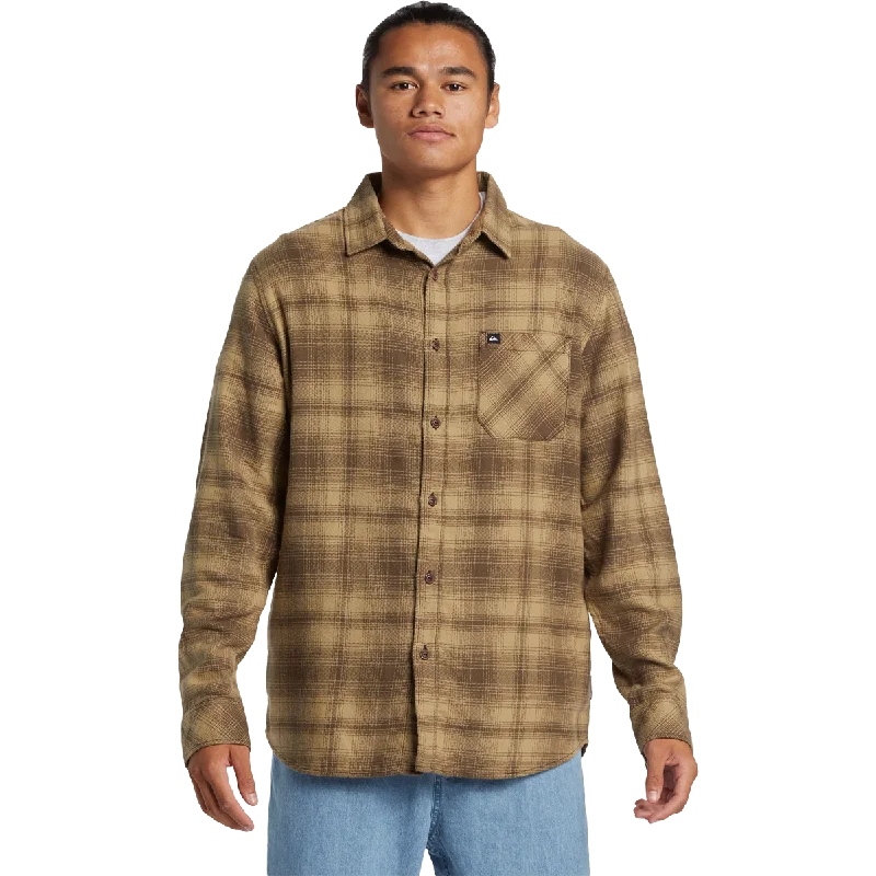Plus Size Men's Plaid Flannel Casual Shirts in Earth Tones for a Cozy Fall OutfitMen's Lago Stretch Flannel